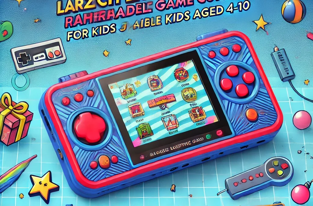 3.2″ Large Screen Rechargeable Portable Handheld Games for Kids Ages 4-10, Preloaded 138 Classic Mini Games ,Arcade Electronic Toy Support TV Output Birthday Xmas Present for Boys Girls(Blue+Red)