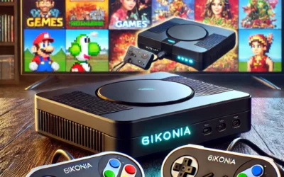 Hikonia Retro Game Console with 20000 Games,Plug & Play Video Game Console 18 Emulators Classic Games,4K HDMI Output for TV,Dual Controllers Birthday Gifts for Boys & Girls 64G