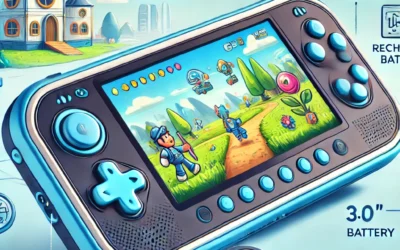 32 Bit Handheld Games for Kids Preloaded 139 Video Games, Portable Video Gaming Player with 3.0″ IPS Screen and Rechargeable Battery, Mini Travel Games Electronic Gifts Toys for Boys Girls, Blue