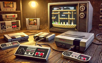 Retro Game Console, AV Classic Mini Video Game Consoles Built-in with 620 Games Dual Players Mode Console with 2 Controllers Handheld Games for Kids & Adults