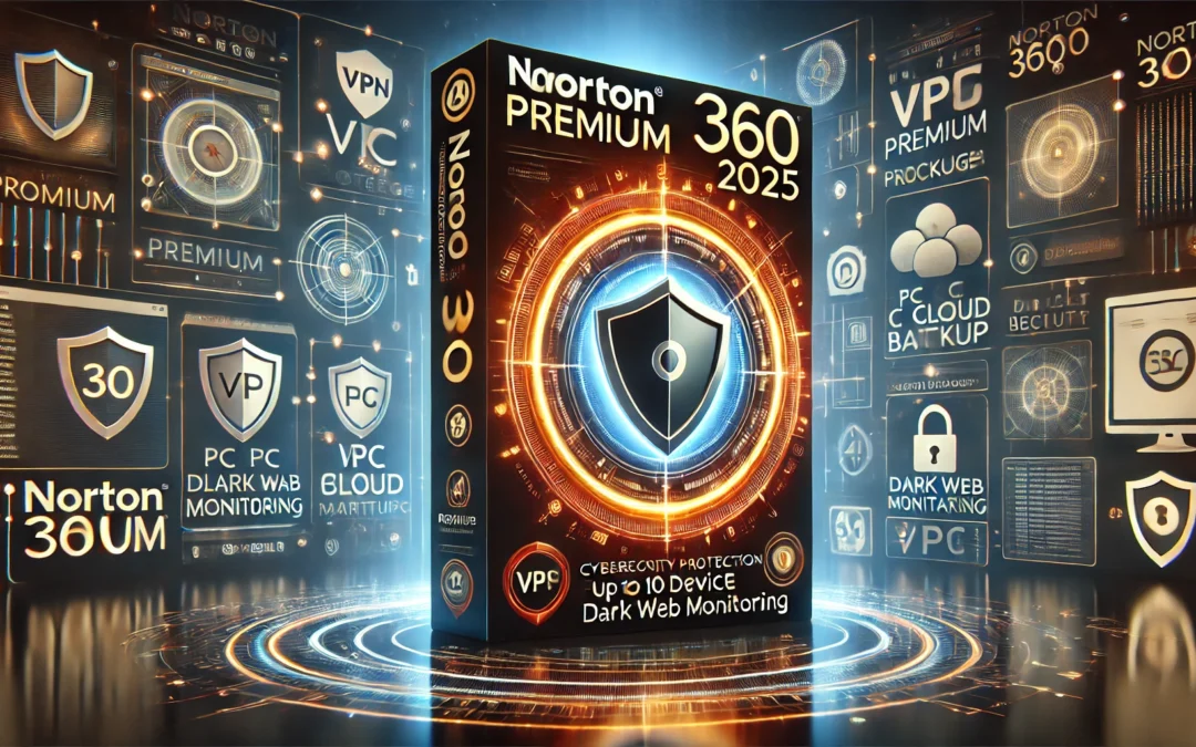 Norton 360 Premium 2025, Antivirus software for 10 Devices with Auto Renewal – Includes VPN, PC Cloud Backup & Dark Web Monitoring [Download]