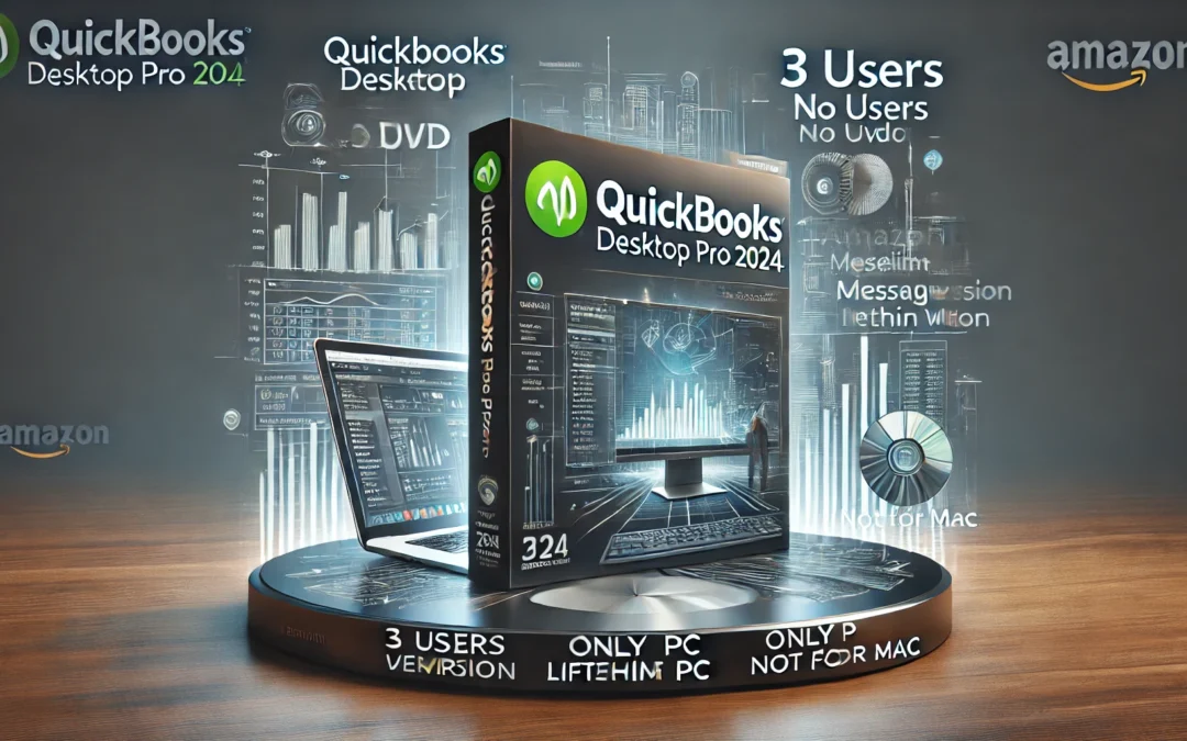 Quick Books Desktop Pro 2024 | 3 User’s | NO DVD | Lifetime Version | Amazon Message Delivery(Within 24hrs) | Only PC, Not for Mac